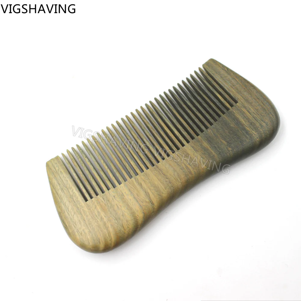 Расческа для волос из натурального дерева зеленого сандалового дерева