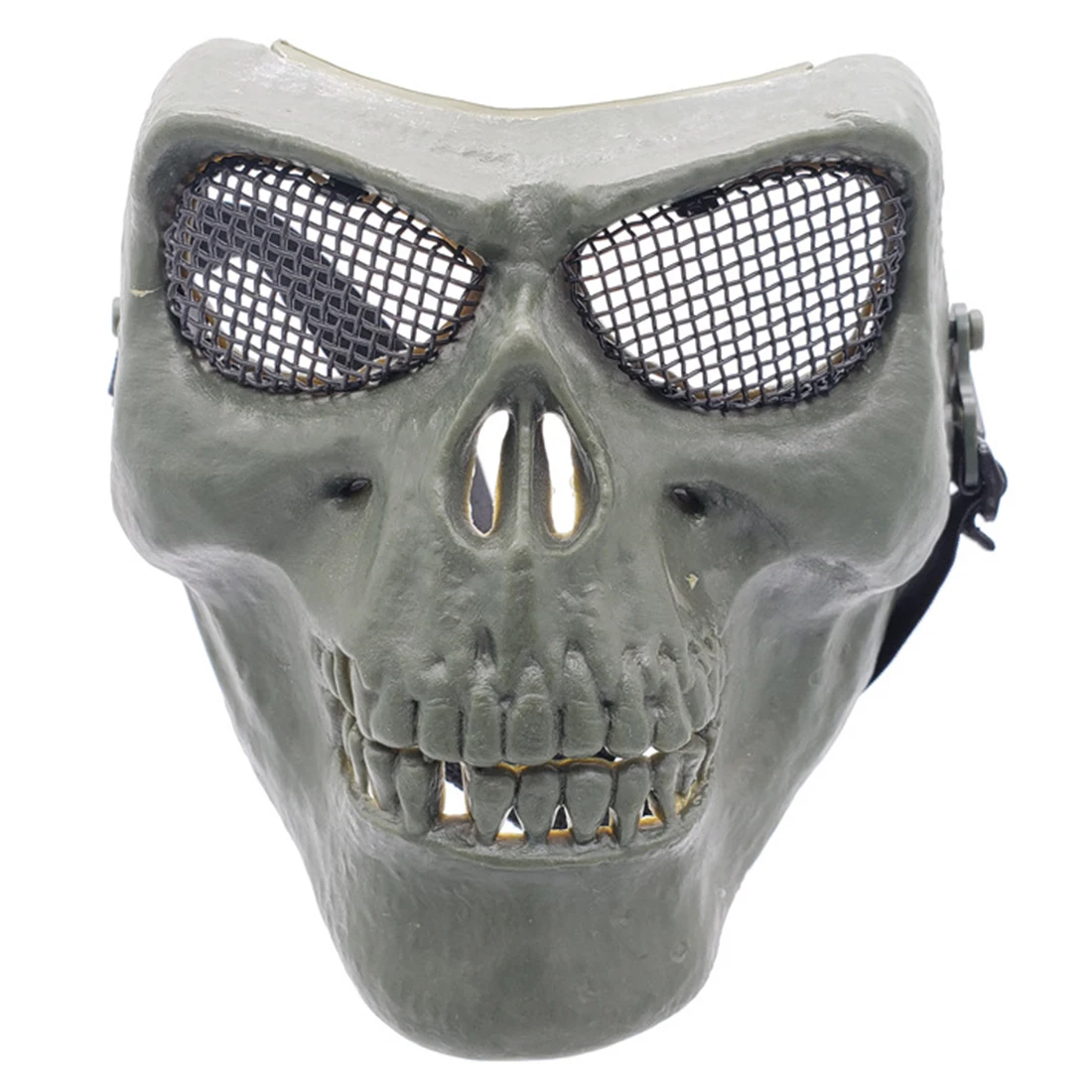 Мягкие Гелевые бусины защитная маска череп маска для лица для наружного страйкбола CS-Dried Bone - Цвет: Green
