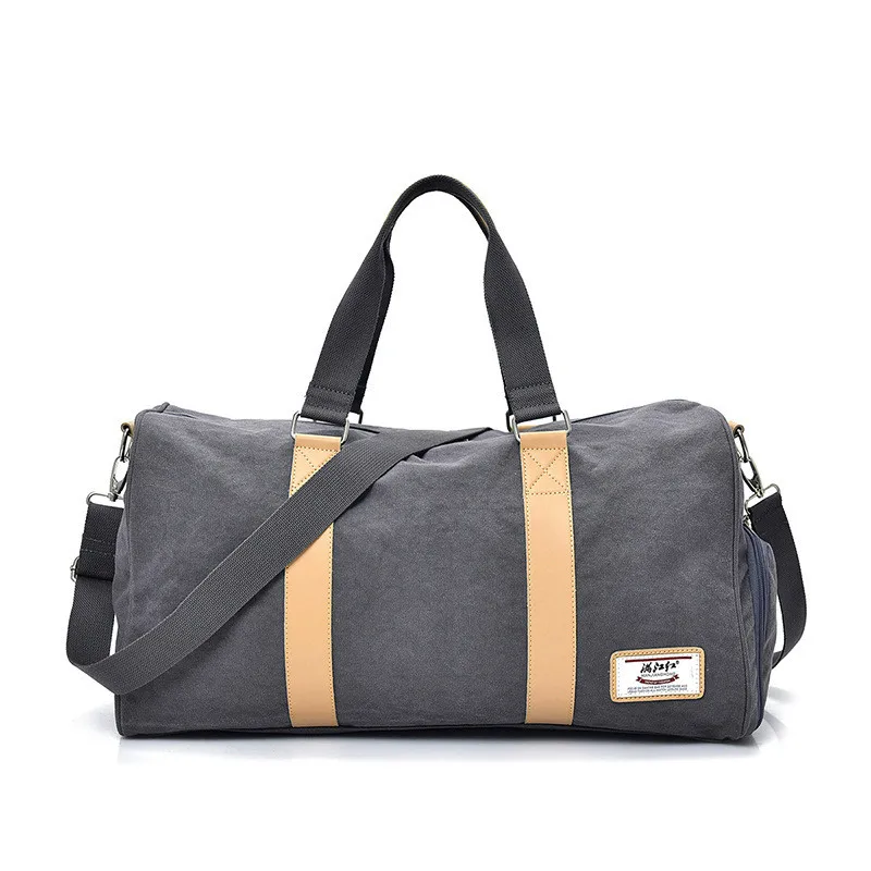 

2018 Large Capacity Canvas Travel Bags Casual Men Hand Luggage Travel Duffle Bag Big Tote 3 Colors Male Crossbody Bag