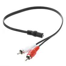 1PCS Dual 40CM RCA Cable Stereo Audio Video Adapter 3.5mm Cable Double Female Jack To 2RCA Male Socket 1PCS Dual 40CM RCA Cable Stereo Audio Video Adapter 3.5mm Cable Double Female Jack To 2RCA Male Socket