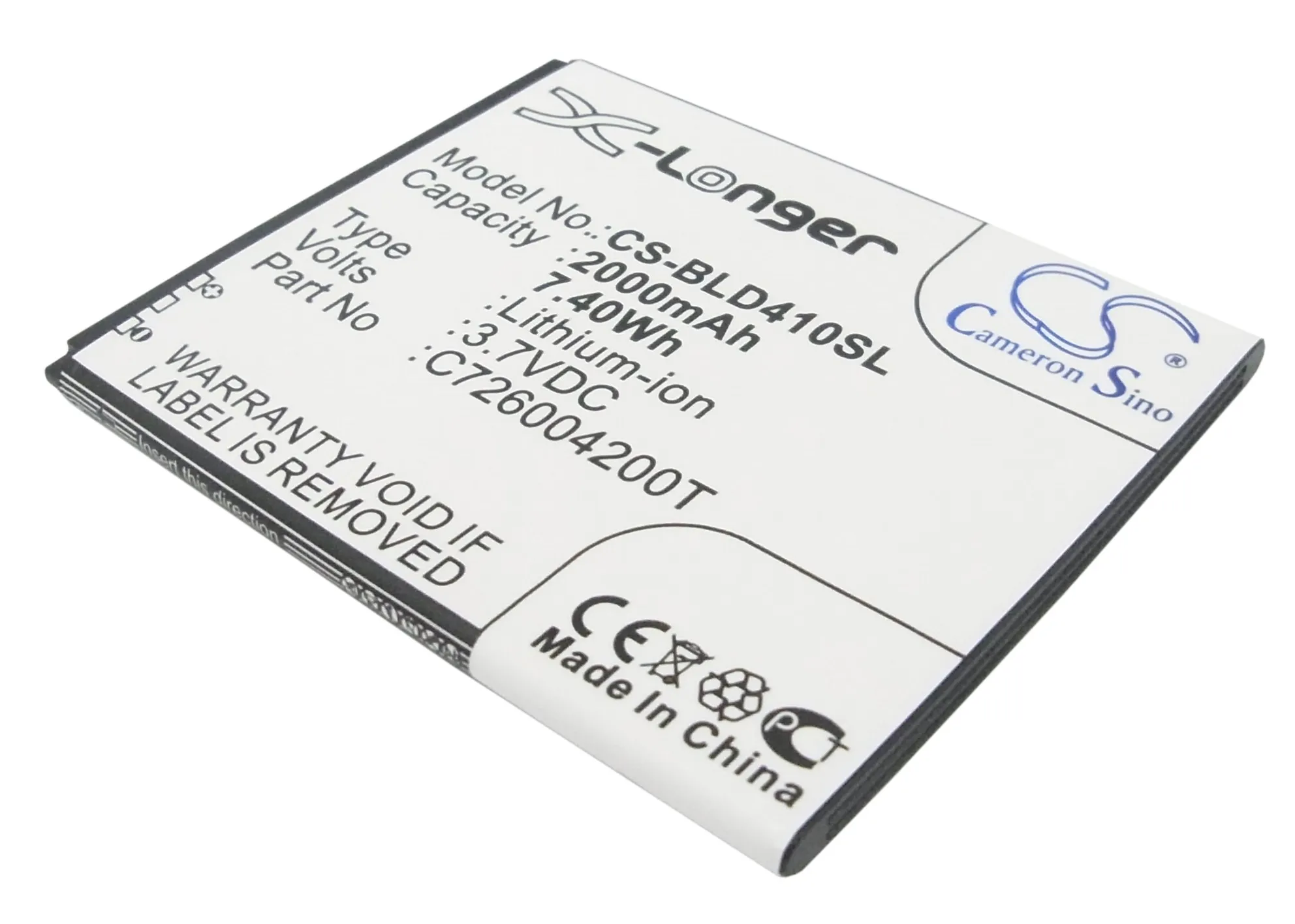 Аккумулятор Cameron Sino 2000mAh C726004200T для BLU D410 D410a D410i D412L D412u Dash 5 0|2000mah battery|cameron sinobattery 2000mah