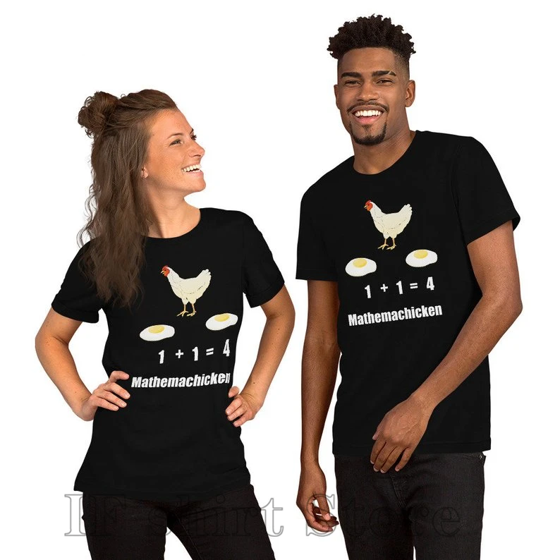 

Chicken T Shirt Math T Shirt Funny T shirt Funny Graphic Shirt Short-Sleeve Unisex T-Shirt 100% cotton O-neck tshirts