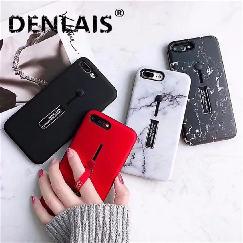 

Fashion Marble Stand Holder Silicone Phone Case For Coque Samsung Galaxy A8 2018 A530 Back Cover For Samsung A8 Plus 2018 A730