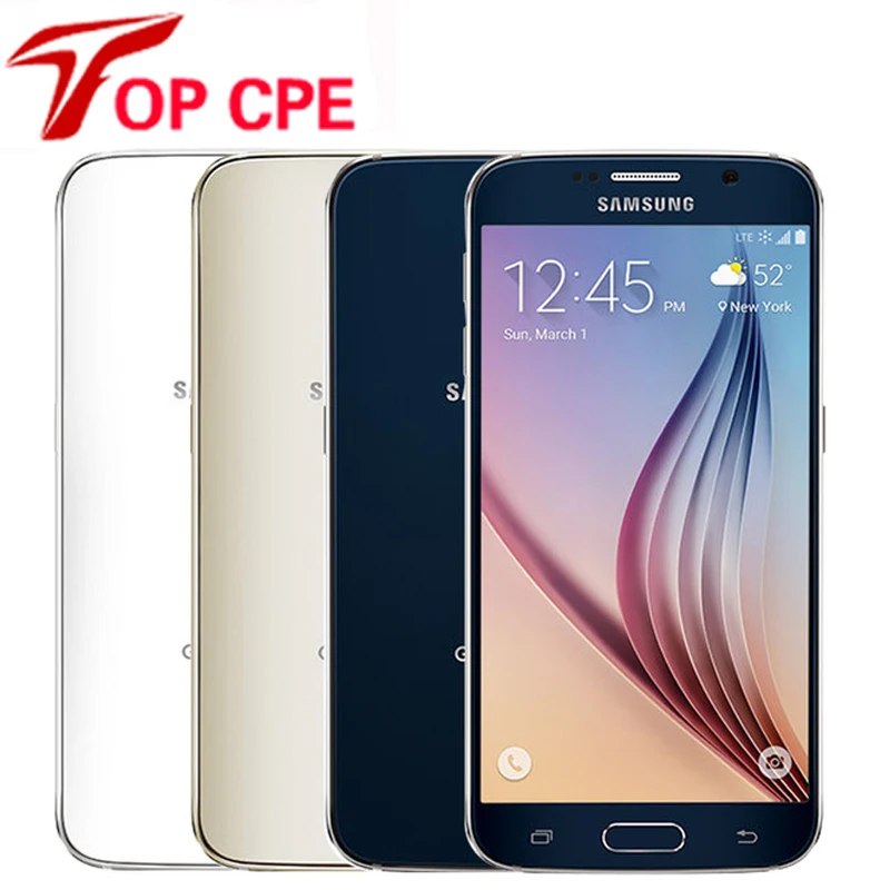 Мобильный телефон samsung Galaxy S6 G920F S6 Edge G925F G925P, четыре ядра, 3 Гб ОЗУ, 32 Гб ПЗУ, 16 МП, 5,1 дюйма, Android 5,0, отремонтированный