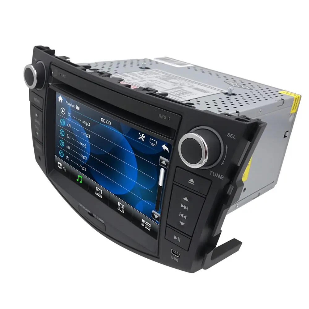Flash Deal 2 din Car DVD player for Toyota RAV 4 2006-2012 8 inch Car radio GPS navigation Monitor steering wheel dab+ DVR Camera OBD2 4