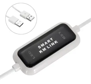 

New Hot 2 Ports USB Smart Keyboard Mouse KM KVM Data Link Switch File Share Transfer Cable