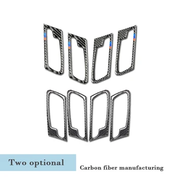 

BACKAR Door Handle Interior Firm Stickers Carbon Fiber Decorated Protector For BMW E70 E71 X5 X6 2008-2013 2014 M Accessories