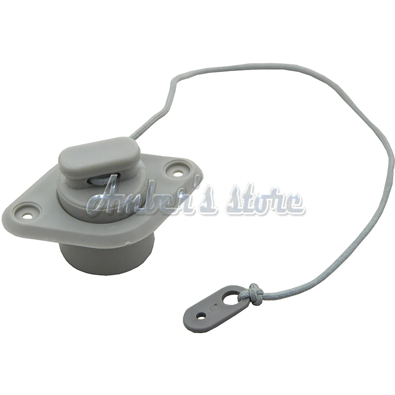 

New Grey PVC Scupper Plug Boat Drain Valve Cap Boat Accessories for Kayak Inflatable Boat Dinghy Speedboats