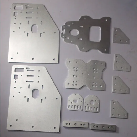 

OX CNC machine parts OX Gantry plates kit for 23NEMA MOTOR angle joint plate back X axis/front plate set 4-Wheel X Spacers