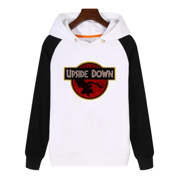 

Upside down Jurassic Hoodies fashion men women Sweatshirts winter Streetwear Hip hop Hoody Clothes Tracksuit Sportswear GA488