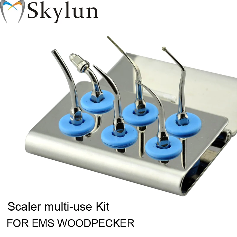 Dental Ultrasonic scaler Tip Kit Scaler Multi-use Kit Silver C1 G1 G4 P1 E1 SB1 Fit EMS WOODPECKER AT05 Dental Ultrasonic scaler Tip Kit Scaler Multi-use Kit Silver C1 G1 G4 P1 E1 SB1 Fit EMS WOODPECKER AT05