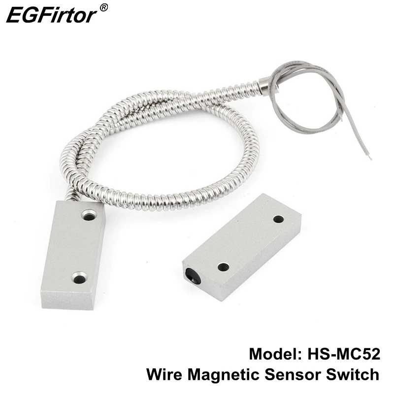 Buy Metal Wired Door Magnetic Sensor Window Open Detector Alarm Switch Nc Relay Output For Home Security