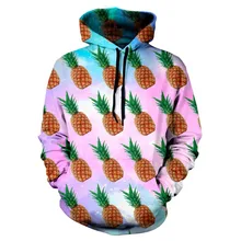 АНАНАС ПАСТЕЛЬ GALAXY ТОЛСТОВКА Женщины Мужчины Вскользь Толстовки Hoody Толстовки С Капюшоном Кофты Топы Перемычки Наряды Модной Одежды