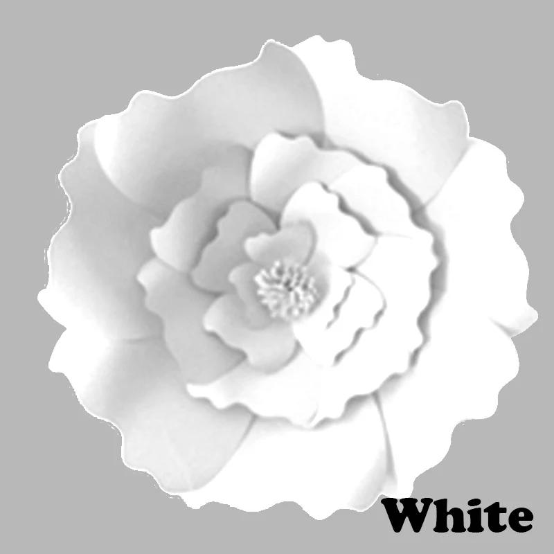 MEIDDING 1 шт. 30 см/40 см DIY Бумага цветы фон декоративные искусственные цветы Свадьба для вечеринки по случаю Дня Рождения украшения дома изолон для цветов цветы искуственные - Цвет: White