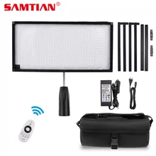SAMTIAN FL-3060, гибкий светодиодный светильник для видеосъемки, светильник с регулируемой яркостью 5500K 384 светодиодный s 30*60 см, панельный светильник для видеосъемки