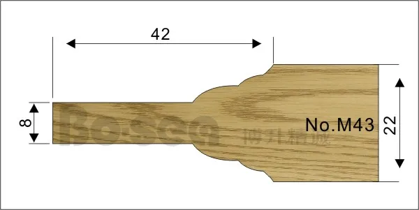 Формирователь резак для двери Деревообработка режущей головки двери Панель повышение режущая головка - Длина режущей кромки: M43