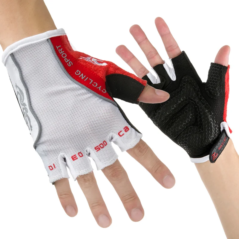 ROBESBON Summer Outdoor Sports Mountain Cycling font b Gloves b font Half Finger Male Bike font