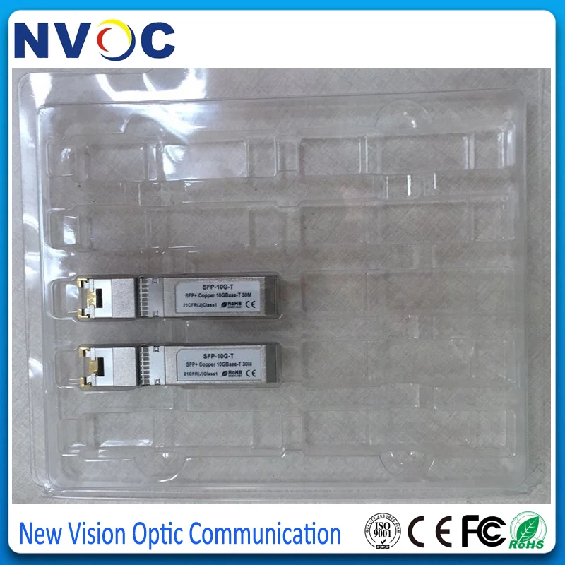 10 шт./лот 10GBase T оптический модуль 10G RJ45 медь SFP + трансивер Гбит/с модуль|Детали