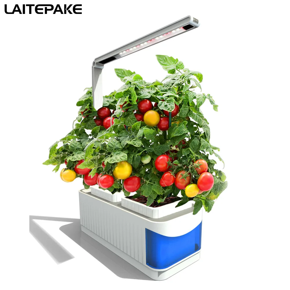 

LED Grow Lights Plant Lamp Herb Kit Lamp Adjustable 3 Lamp /360 Lever for Hydroponics Plants Garden
