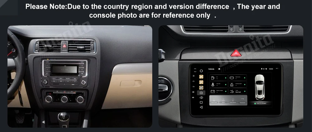 Top 8" Android 8.0 Car GPS Radio Player IPS Screen 4G+32G for VW Golf 5 6 Polo Passat Tiguan Jetta EOS Sharan Amarok Scirocco Video 1