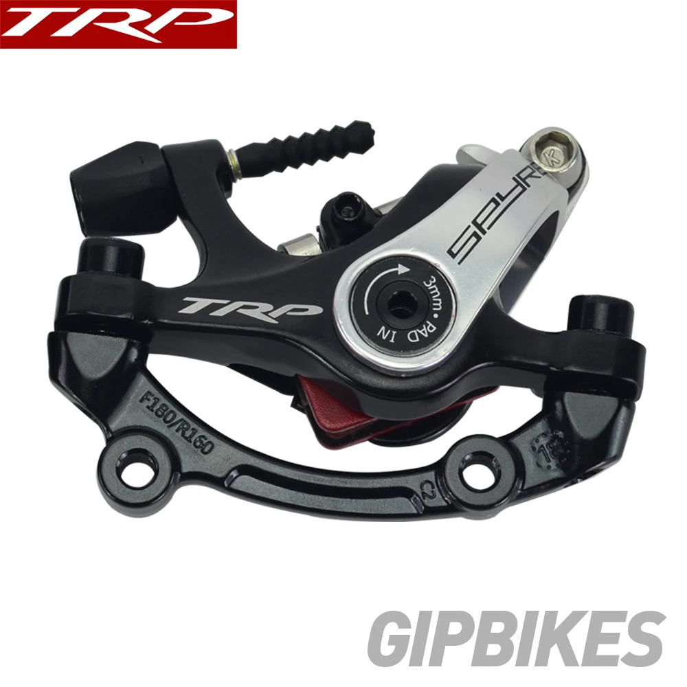 

TRP Spyre Alloy Mechanical Disc Brake Caliper TRP SPYRE calipers Front / Rear / Pair w/ or w/o 160mm Rotor with Adapter Screws