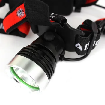 

1pc New Useful 2000Lm T6 5.1X3.7Cm Head Flashlight Led Headlamp Sport Headlight Flashlight Torch Eu Charger 2 Battery