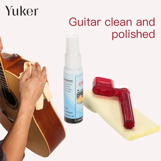 Guitar Cleaner Set Tools with Wipe Cloth Practical Accessories Musical