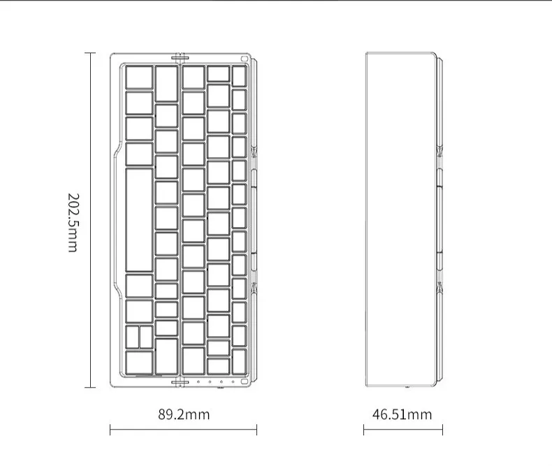 Мода складной Bluetooth клавиатура, Поддержка нескольких систем, бесплатная доставка