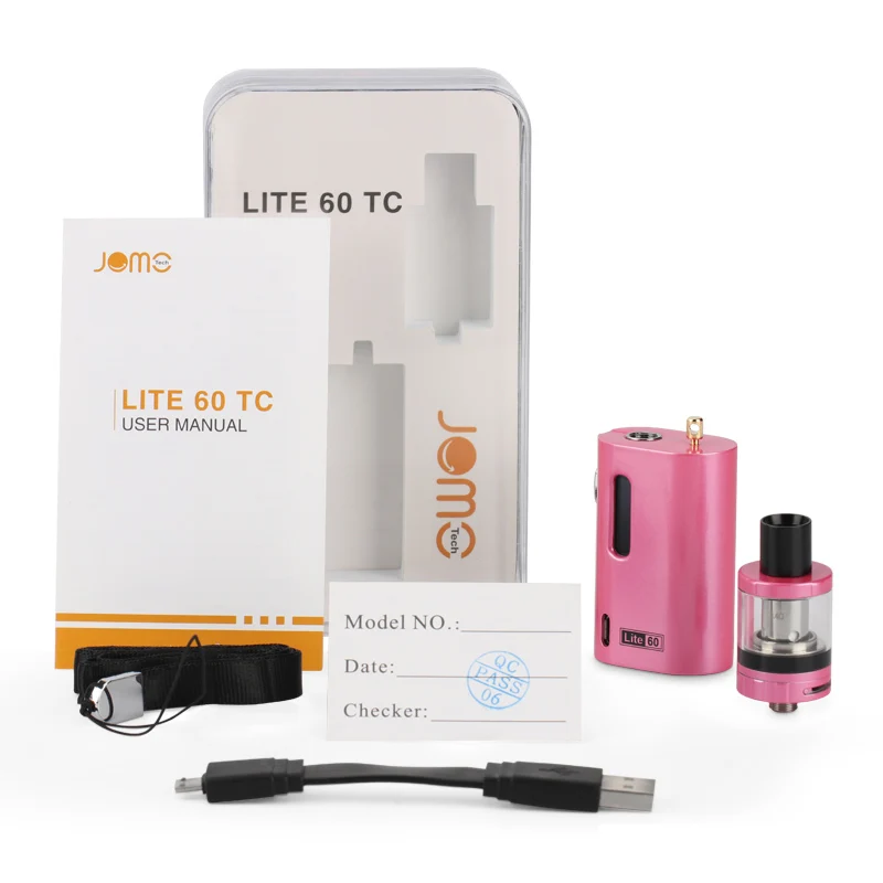 60 Вт 1600 мАч батарея Vape коробка мод электронная сигарета набор 0.4ohm 2 мл атомайзер