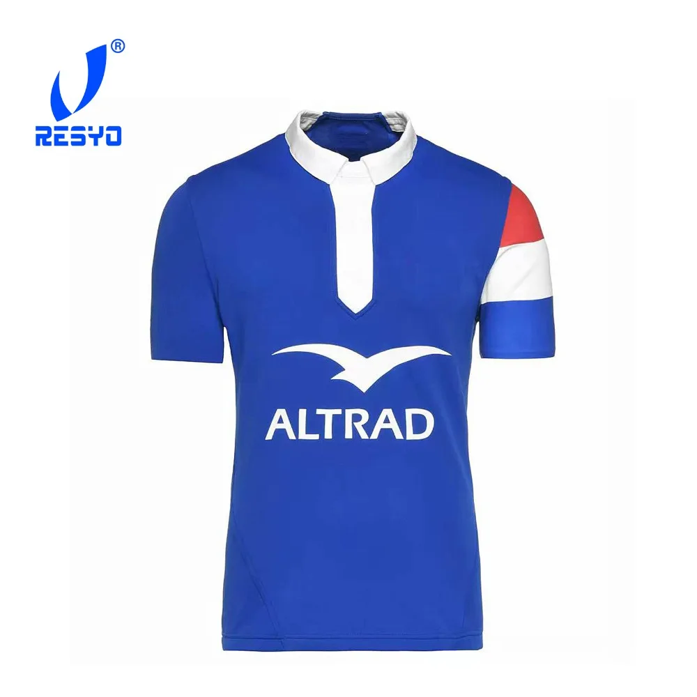 

RESYO for 2019 France Men's Rugby Shirt Sport Jersey Size:S-3XL Free Shipping