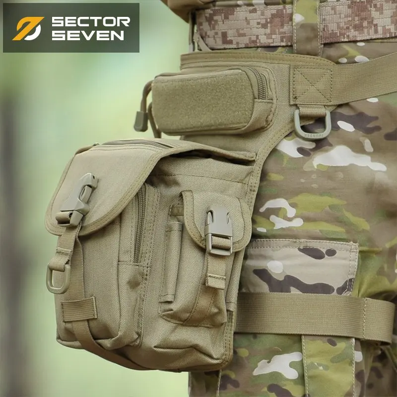 Sector Seven Мужская тактическая поясная многофункциональная 1000D нейлоновая облегающая сумка AT24