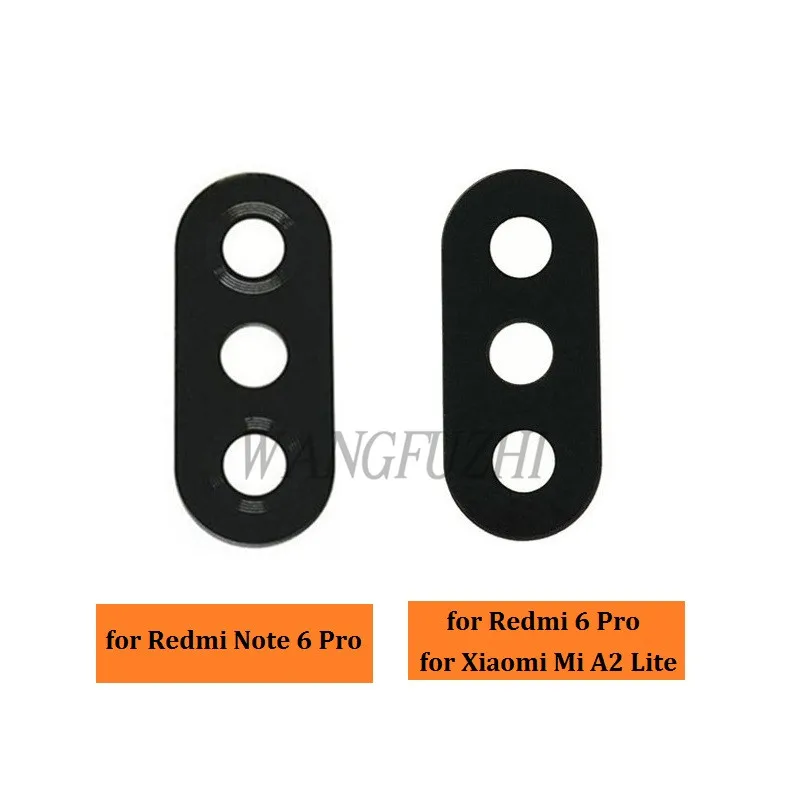 

WANGFUZHI for Xiaomi Redmi 6 Pro / Redmi Note 6 Pro, for Xiaomi Mi A2 Lite Original Camera Glass Lens with Adhesive Glue