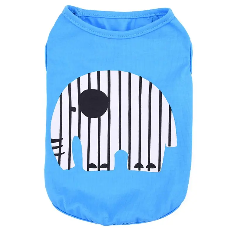 For Small Dogs Summer Puppy Vests Small Pet Dog Puppy Vest Clothes Whale Elephant Pattern Casual