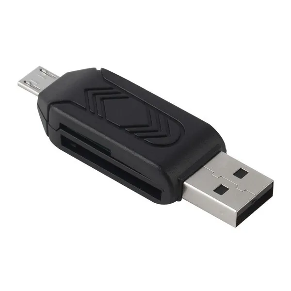 1 шт. Универсальный card reader Мобильный телефон PC card reader Micro USB OTG картридер OTG TF флэш-памяти Новые Оптовая продажа