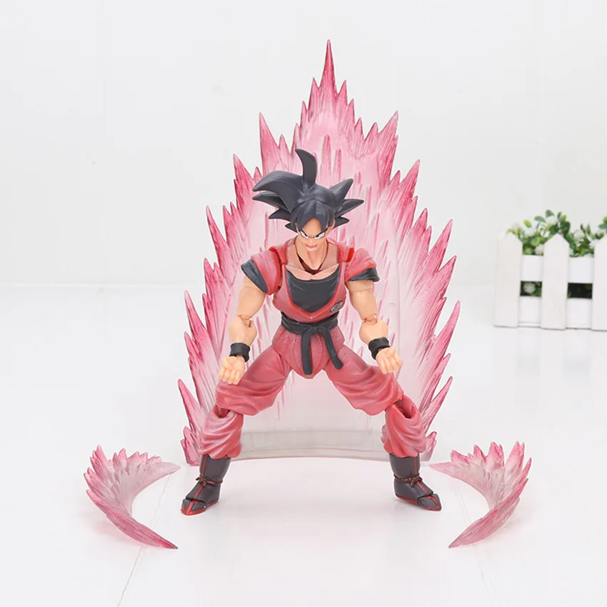 Фигурка Dragon Ball Z recreation F Super Saiyan 3 God Super Warrior Awakening Son Gohan Gokou Goku экшн-фигурка - Цвет: pink goku