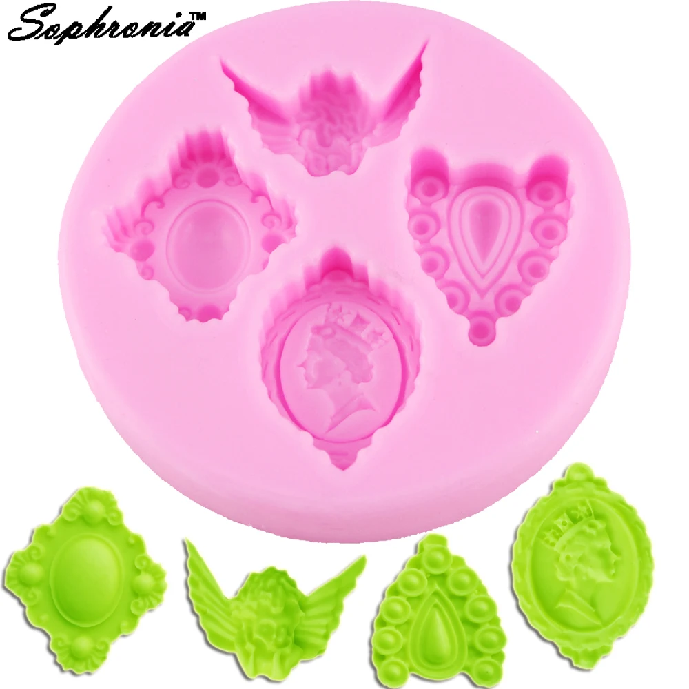 10PCS/SET Palace Gem Angel baby Shaped Silicone Mold Soap Cake Decoration Fondant 3D Food Grade F1173 | Дом и сад
