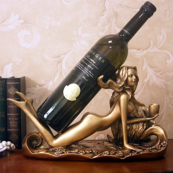 

European luxury hair beauty wine rack, Home Furnishing jewelry decoration ,wedding gift wine room,