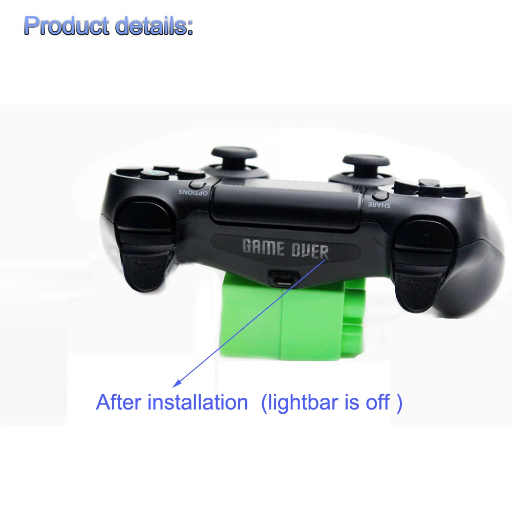 40 в 1 светодиодный стикер s Чехол для Playstation 4 для PS4 Pro тонкий контроллер светильник наклейка для бара стикер флэш-игры аксессуары