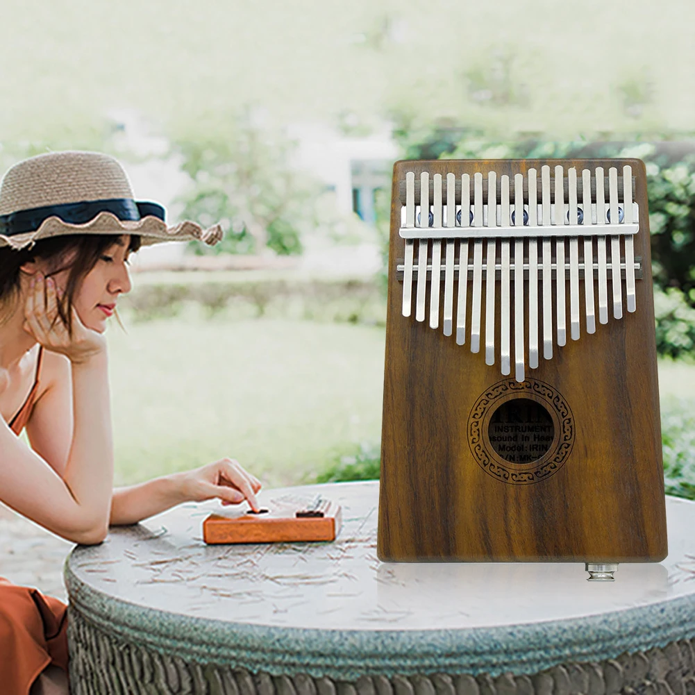 ИРИН 17 ключ EQ одноцветное Акация Mangium Kalimba игрушечное пианино Mbira калимба электрический датчик Африка клавишный инструмент