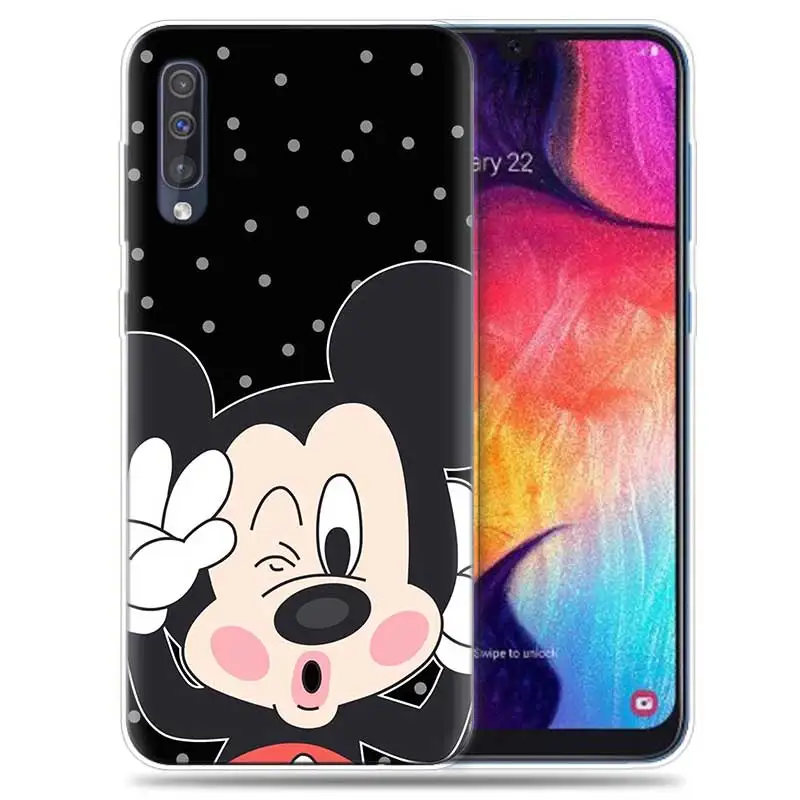 Transpatrent силиконовый чехол для samsung Galaxy A50 A70 A30 M30 M20 A10 A20 A40 M20 крышка телефона Минни Мышь - Цвет: SK-004