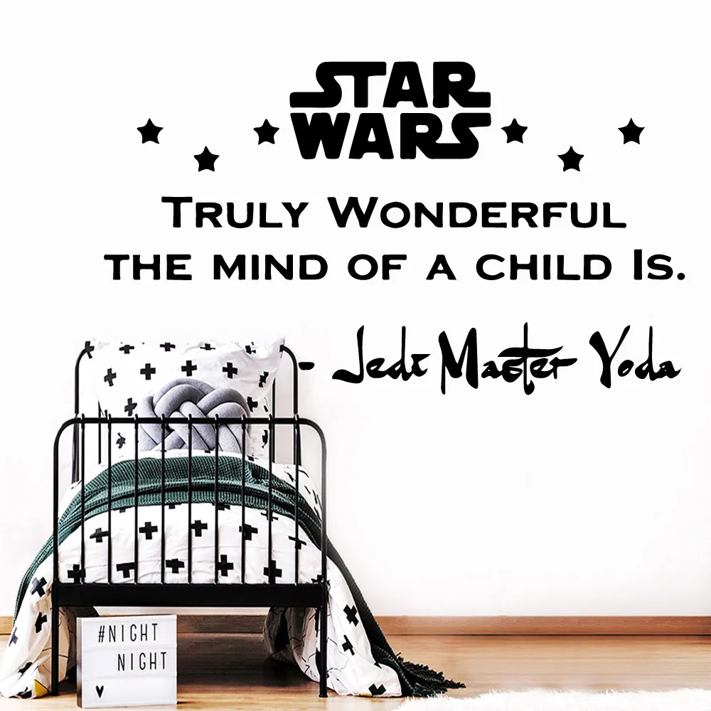 

Creative Star Wars Home Decoration Accessories Removable Kids Room Wall Sticker Home Decorative Mural naklejki na sciane