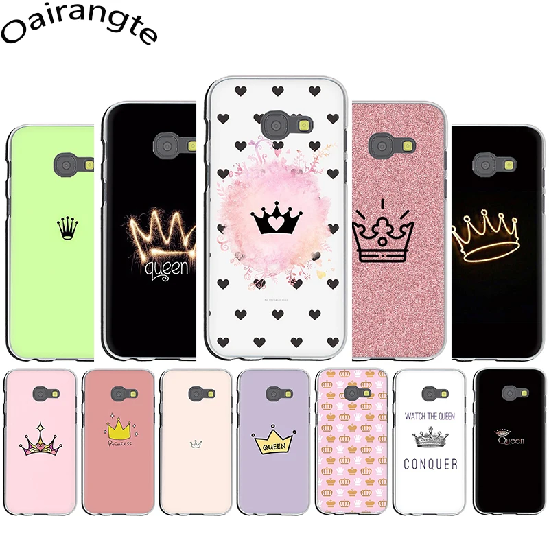 cheap PRINCESS Queen crown king Hard phone case for Samsung Galaxy J1 J2 J3 J5 Prime J6 J7 US EU Version