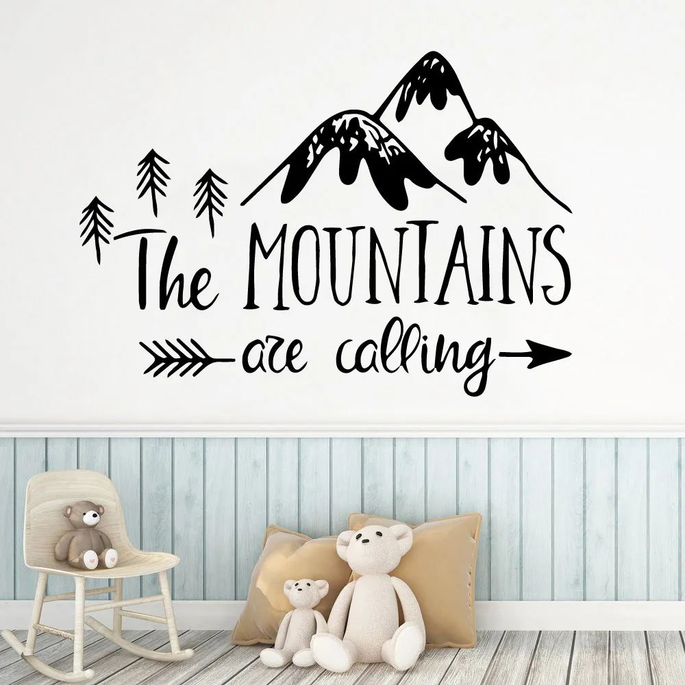 

Carved Mountain Wallpaper Home Decoration Wall Sticker Nursery Kids Room Wall Decor Mural Poster