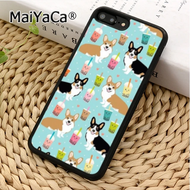 MaiYaCa корги собака и чай пузырь чехол для телефона iPhone 5 6 s 7 8 plus 11 12 Pro X XR XS Max Samsung Galaxy