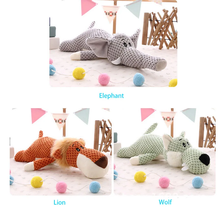 PETKITTY pet собака, кошка, игрушка в форме животных Лев Слон звук игрушка с писком для домашних животных игрушки для зоотовары для щенков обучение интерактивные игрушки