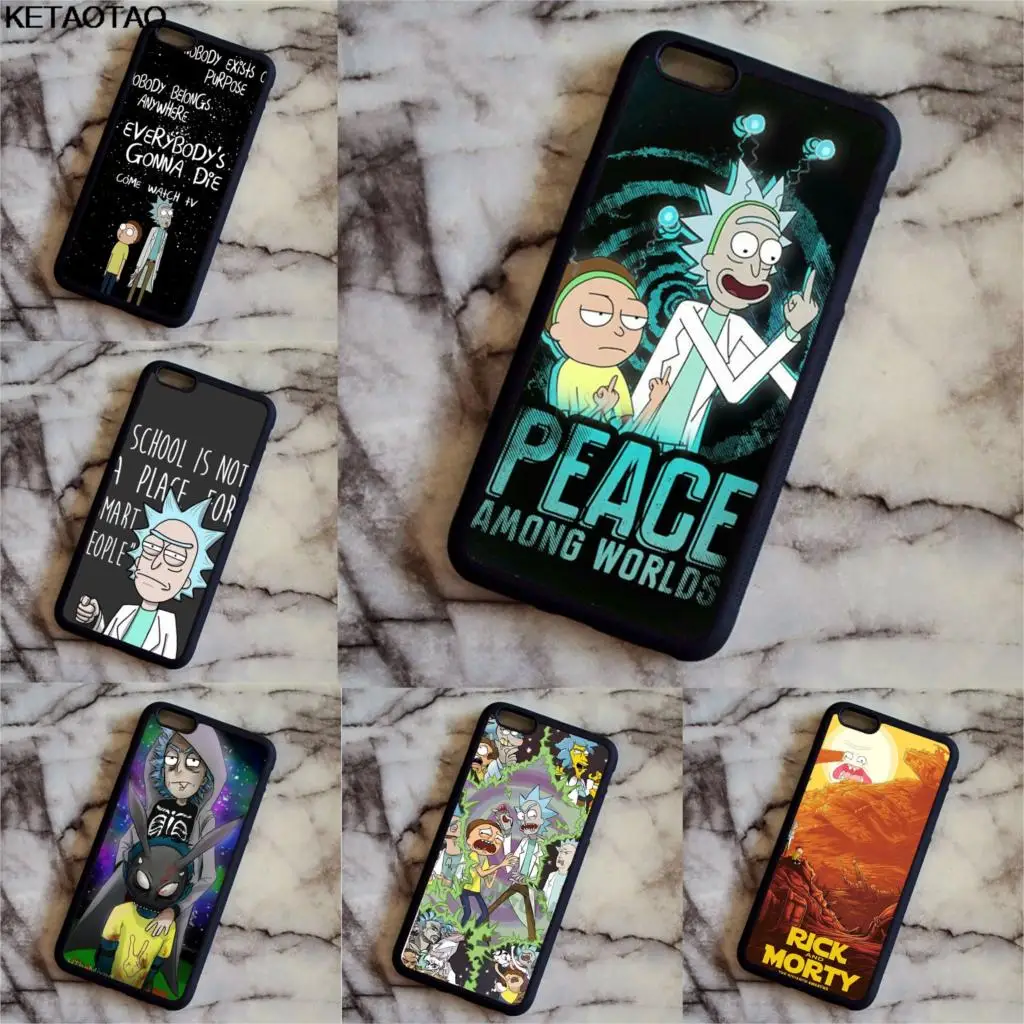 

KETAOTAO Rick E Morty Funny Cartoon Phone Cases for Samsung galaxy S3 4 5 6 7 8 9 Note 3 4 5 7 8 Case Soft TPU Rubber Silicone