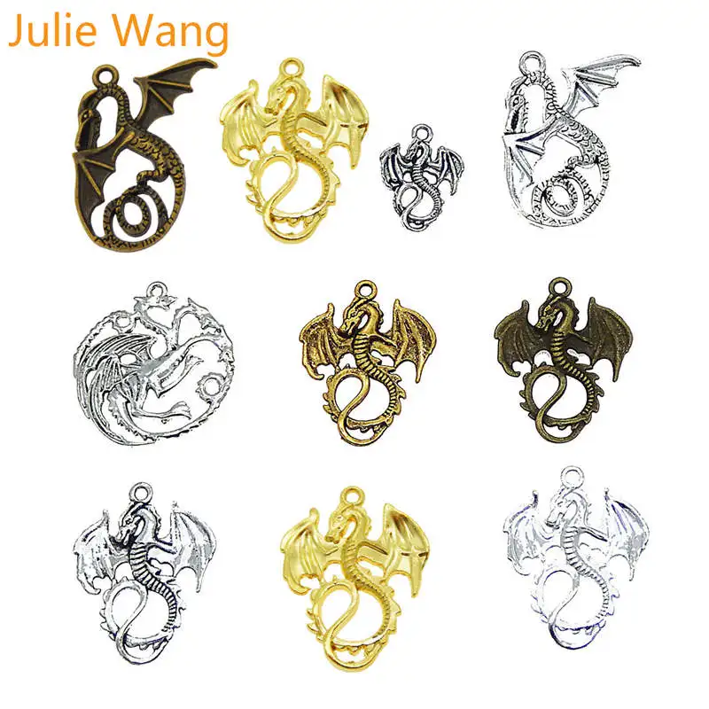 Julie Wang 11 шт. подвески из смешанного сплава с драконами демонами коллекция