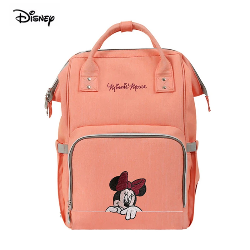 

Disney Minnie Mouse Bag For Mother Large Capacity Mommy Pregnant Women Nappy Waterproof Polyester Maternity Diaper Backpack 4