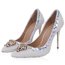 Fashion Pointed Toe Woman Party Promns Shoes Elegant Ivory High Heels Bridal Wedding Dress Shoes Free Shipping