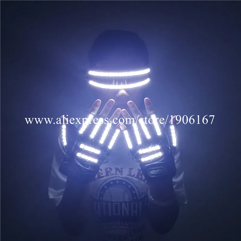 Led glasses and gloves10